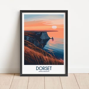 Dorset Travel Poster Digital Download