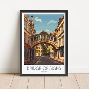Bridge of Sighs Travel Poster Digital Download
