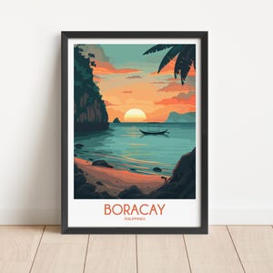 Download digitale del poster di viaggio di Boracay