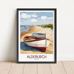Aldeburgh Travel Poster Digital Download