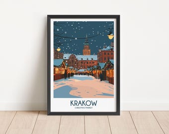 Krakow Travel Poster Digital Download