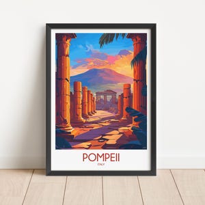 Pompeii Travel Poster Digital Download