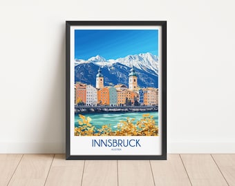 Póster de viaje de Innsbruck (descarga digital)