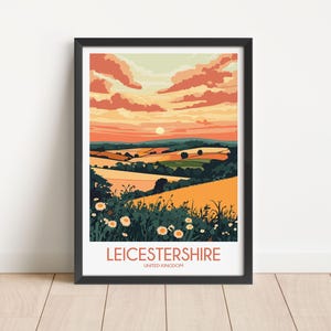 Leicestershire Travel Poster Digital Download