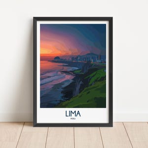 Lima Travel Poster Digital Download