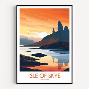 Isle of Skye, Schottland | Reise Poster Digitaler Download | Druckbare Kunst