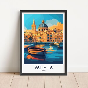 Valletta Travel Poster Digital Download