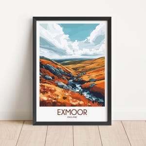 Exmoor Travel Poster Digital Download