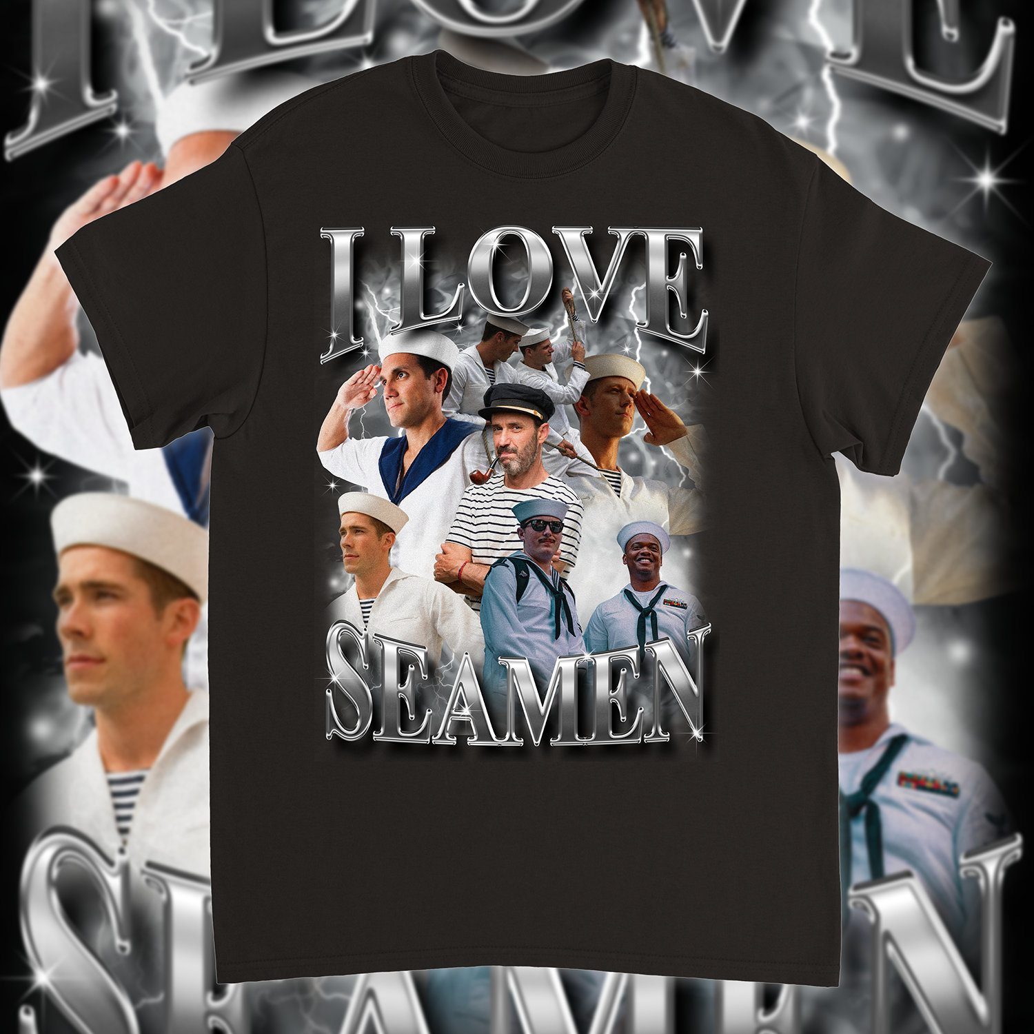 I Love Seamen T-shirt - Funny Nautical Shirt, Sailor Tee, Maritime