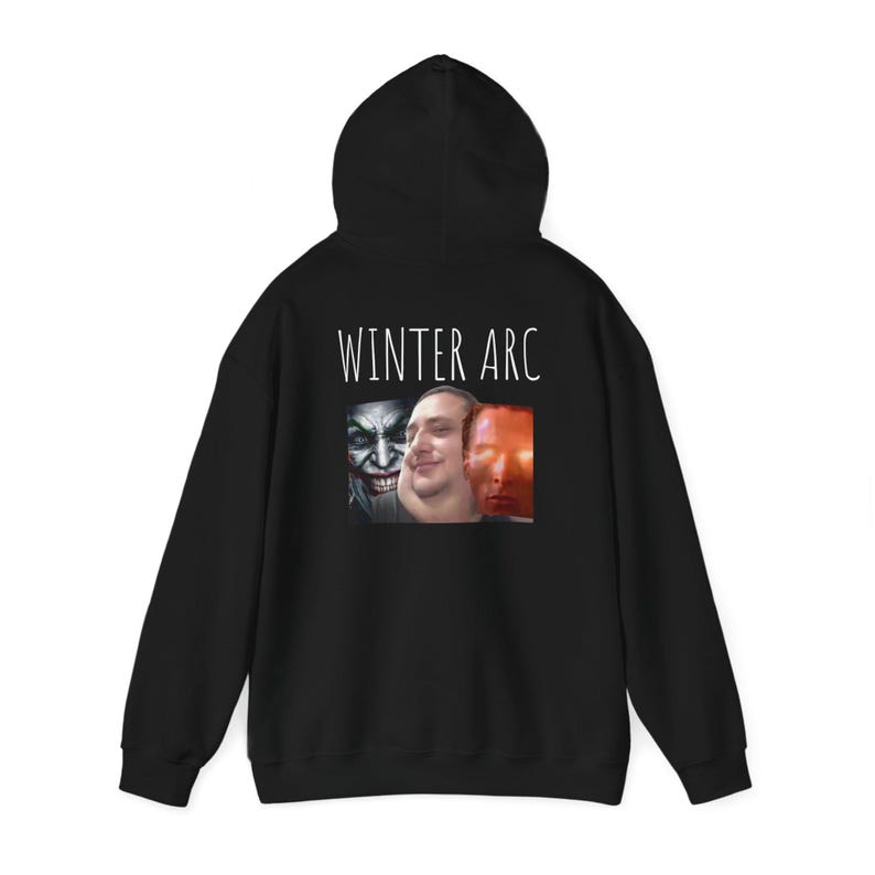 Funny Sigma WINTER ARC Hoodie Patrick Bateman, Mewing, Looksmaxxing ...