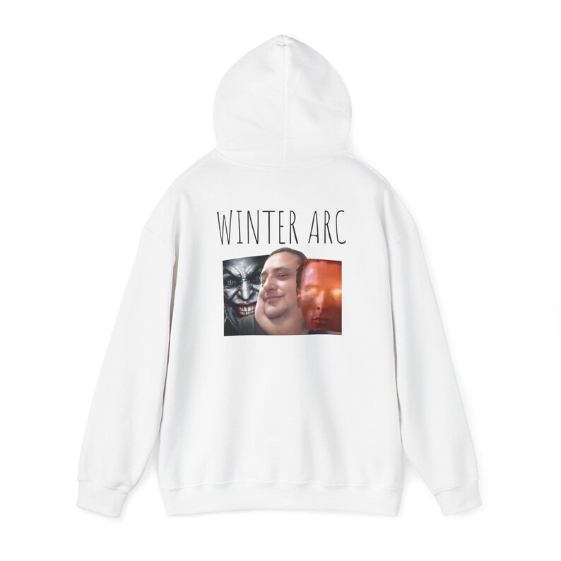 Funny Sigma WINTER ARC Hoodie Patrick Bateman, Mewing, Looksmaxxing ...