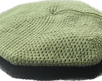 Crochet French Beret — Green