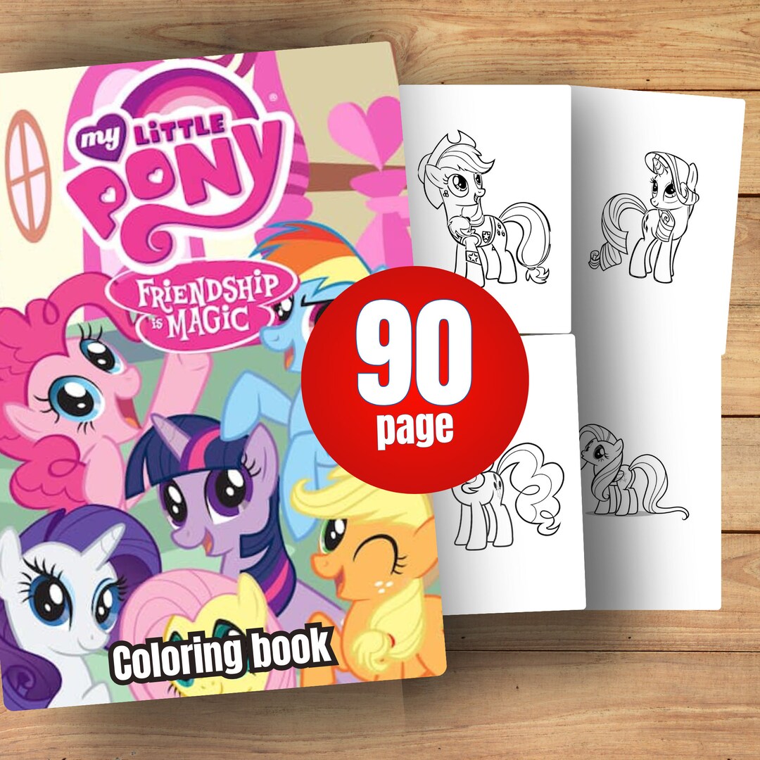 90 My Little Pony Coloring Book Page Coloring Book Coloring - Etsy