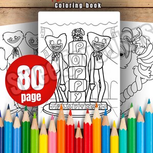 Poppy Playtime Pianosaurus Coloring Pages - Etsy