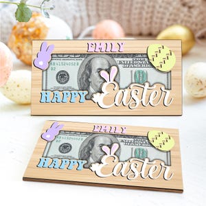 Porta soldi personalizzato a forma di coniglietto pasquale, idea regalo unica per Pasqua, riempitivi per cestini pasquali, regalo di Pasqua, decorazione per cestini pasquali, regalo per bambini