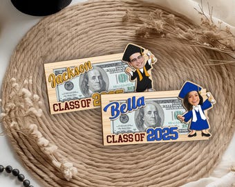 Personalized Graduation Money Holder, Perfect for Cash Gifts & Cards, Money Holder Gift for Graduation, Ideal for Gifts Celebrations