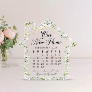 Personalized New Home Gift, Housewarming gift, First Home Acrylic Plaque , First home gift , Family home gift, Gift for New Homeowners