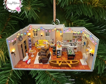 Friends Apartment Acrylic Christmas Ornament, TV Show Decor