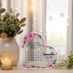 Benutzerdefinierte Acryl Ende der Chemo Plaque: Ring the Bell Cancer Genesung Geschenk