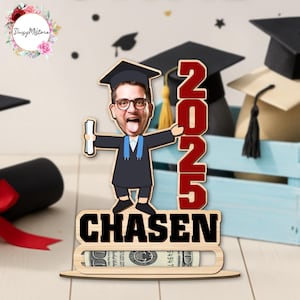 Personalisiertes Abschlussgeschenk für ihn sie, Klasse von 2025 Geschenk, perfekt für Bargeldgeschenke und Karten, Geldhaltergeschenk für den Abschluss