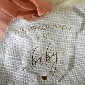 Anhänger Baby aus Acryl | Geschenk für Babyparty | Schwangerschaftsverkündung | Deko