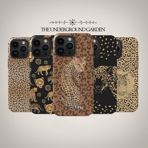 Leopard Print Cute Cheetah Phone Case for iPhone 16 MagSafe, 15 Plus, 14 Pro Max, 13 Mini, Samsung Galaxy S25 Ultra, S24 Pro, S23 & More