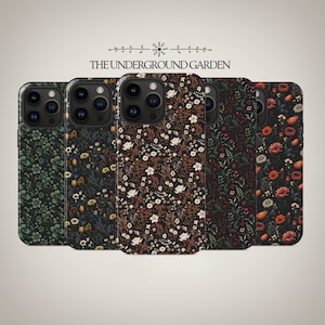 Floral Cottagecore Cute Grunge Phone Case for iPhone 16 MagSafe, 15 Plus, 14 Pro Max, 13 Mini, Samsung Galaxy S25 Ultra, S24 Pro, S23 & More