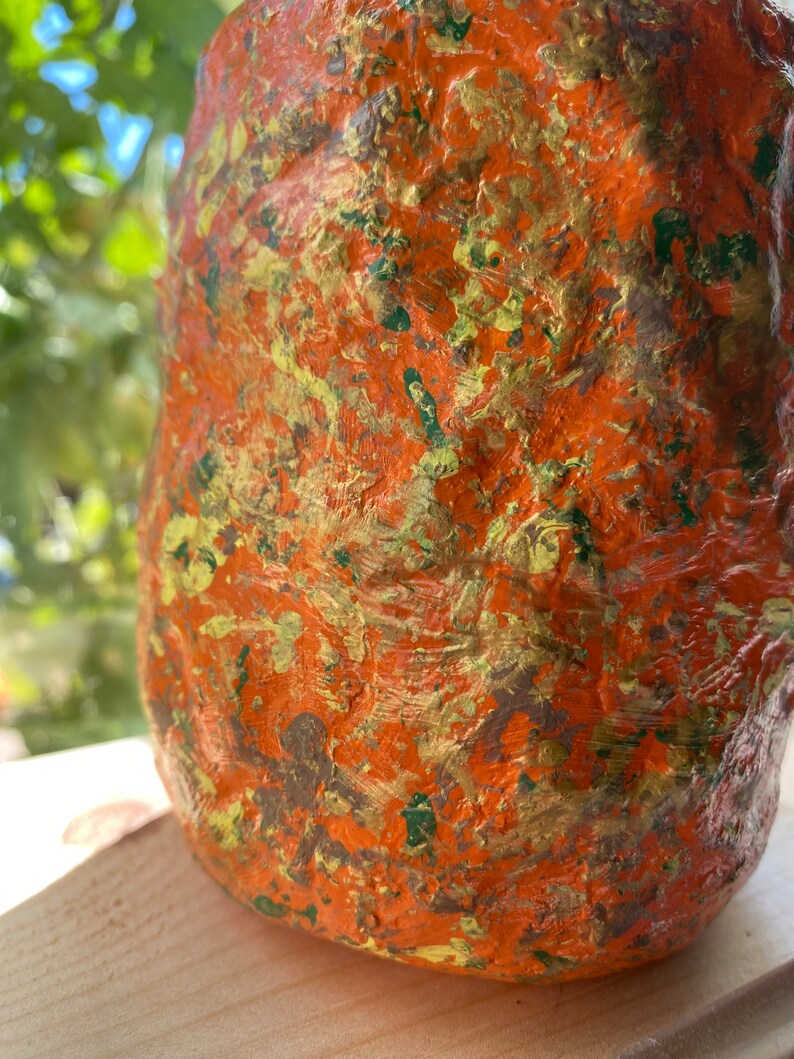 Pencil Cup Pen Holder Air Dry Clay Art Sculpture Faux Flower Etsy