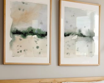 Watercolor Abstract Print Set, Minimalist Home Decor (Digital Download)