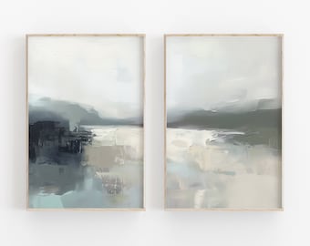 Nature Inspired Abstract Art Print, Digital Download, Landscape Painting