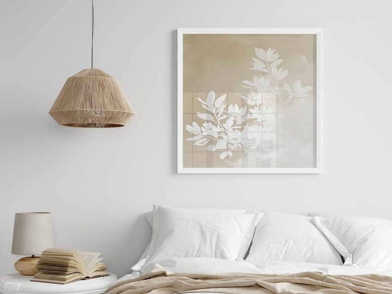 Minimalistiskt landskapstryck: Japandi-stil (digital nedladdning) bild 5