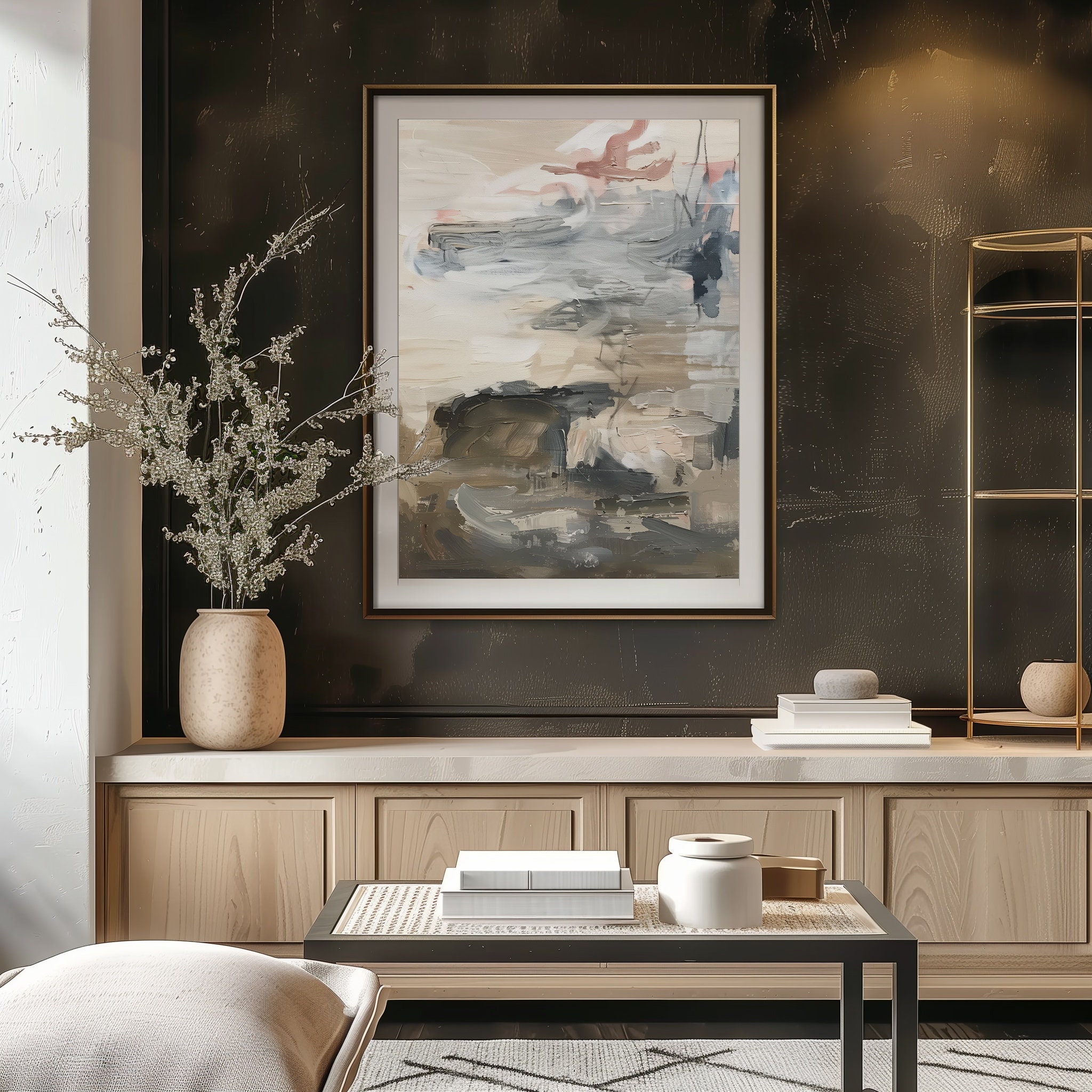 Mid Century Modern Abstract Art Print: Gallery Wall Decor (digital ...