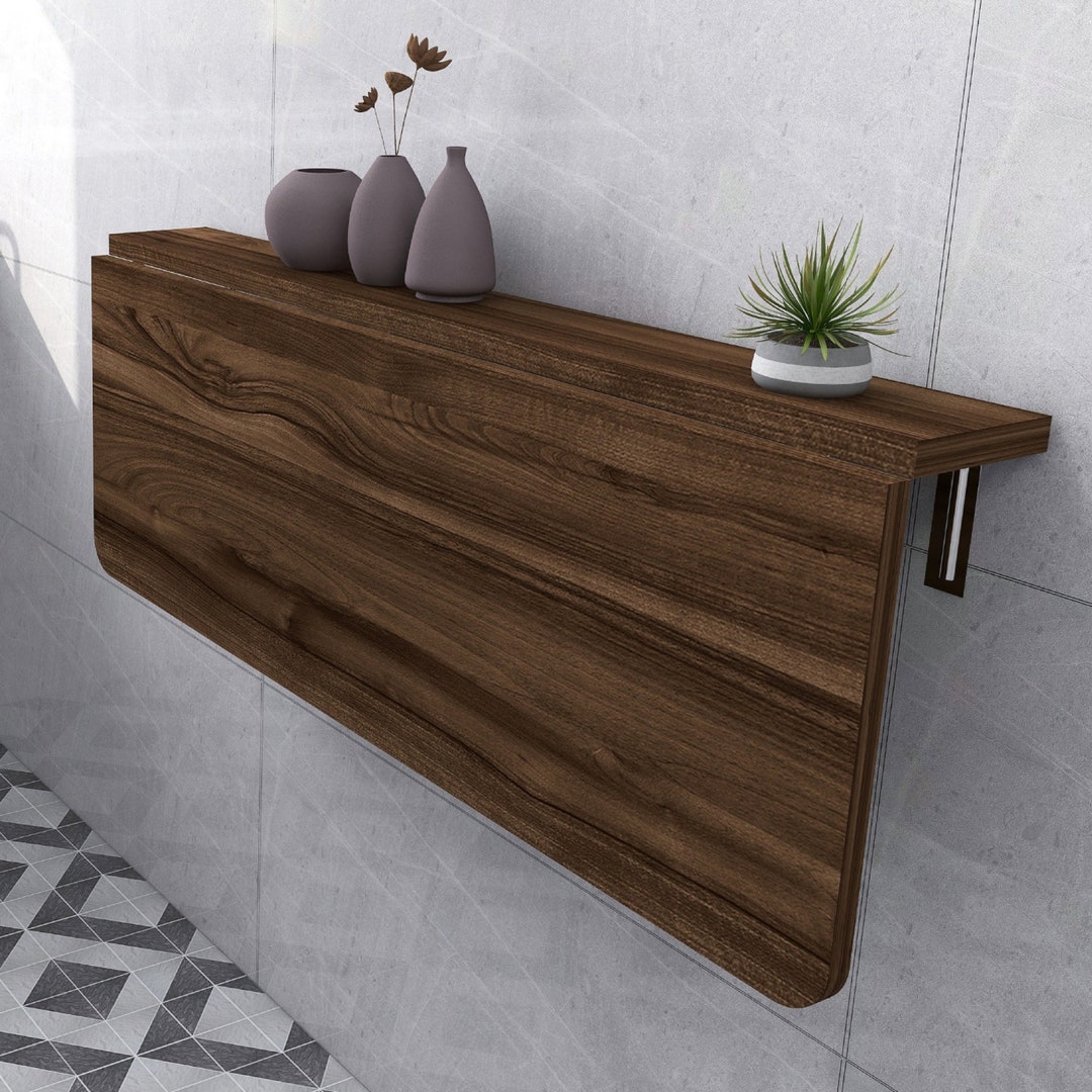 MDF Wooden Pattern Murphy Tablewall Mounted Kitchen Table - Etsy