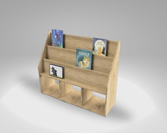 Montessori bookshelf kids DIY plan