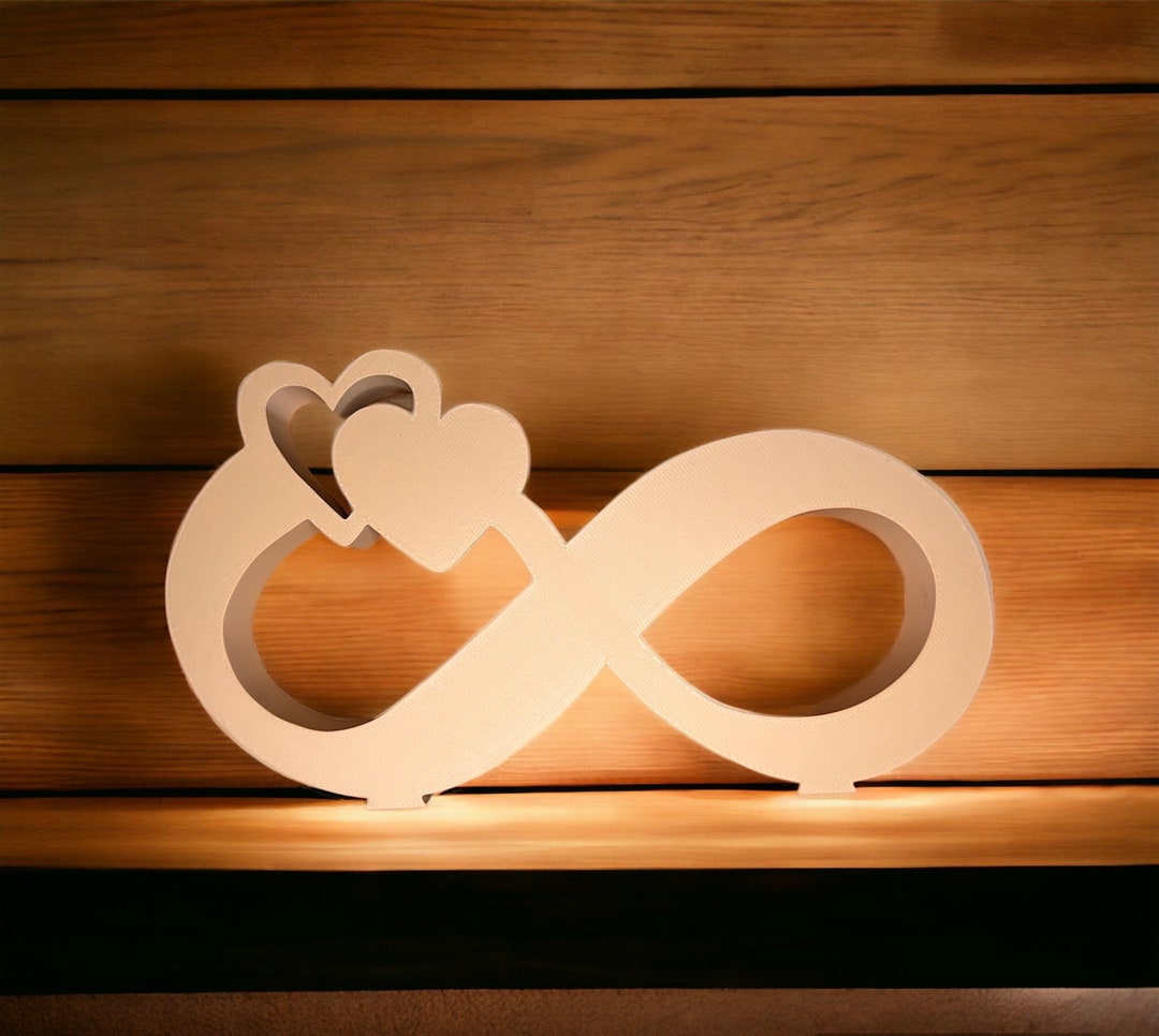 Unendlichkeit Hochzeit, Unendlichkeitszeichen mit Herz individuell