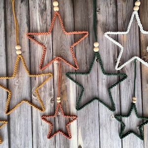 Macrame stars, Macrame star Stern 20cm