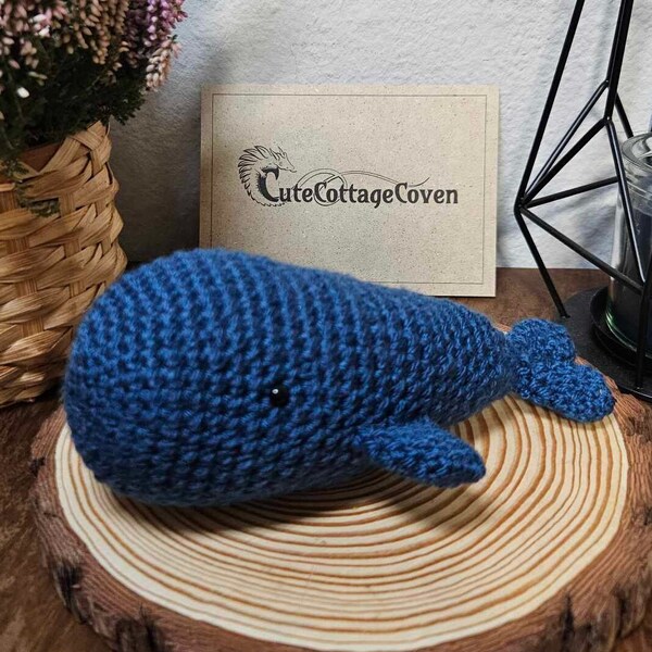 Crochet blue whale amigurumi stuffed animal decoration decoration sweet cute cute