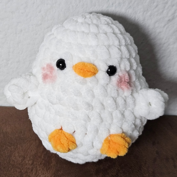 Kleines Küken Hühnchen Amigurumi chunky flauschig Stofftier Plushy Deko Dekoration süß cute niedlich kawaii