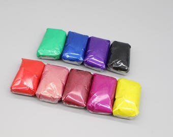 Arcilla de resina con purpurina perlada: arcilla de resina ultrabrillante para manualidades