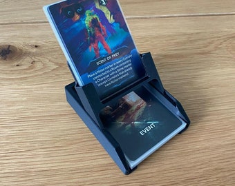 Collapsible card holder for games with status cards