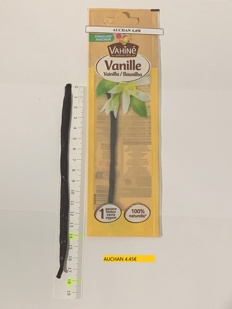 Vanille Bourbon de Madagascar BIO, origine Sambava, Qualité Gourmet 17-18 cm, 4 Grammes image 6