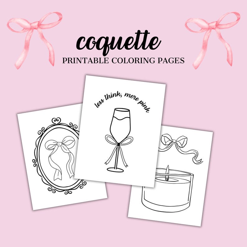 Girly Coquette Printable Coloring - Il 794xN.6438632749 Qvz6 