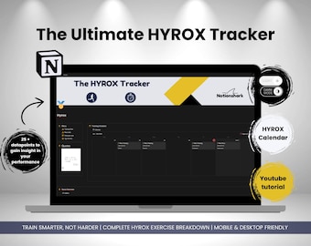 Notion HYROX Training Tracker: Race & Workout Planner (Digital Download)