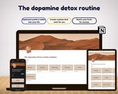 Dopamine Detox Routine: Notion Habit Tracker Template (Digital Download)