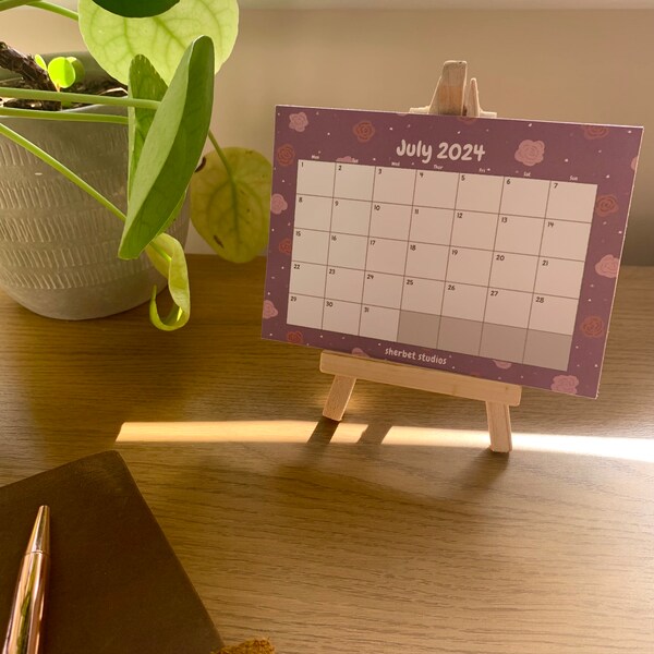 Desk Calendar 2024 Etsy UK