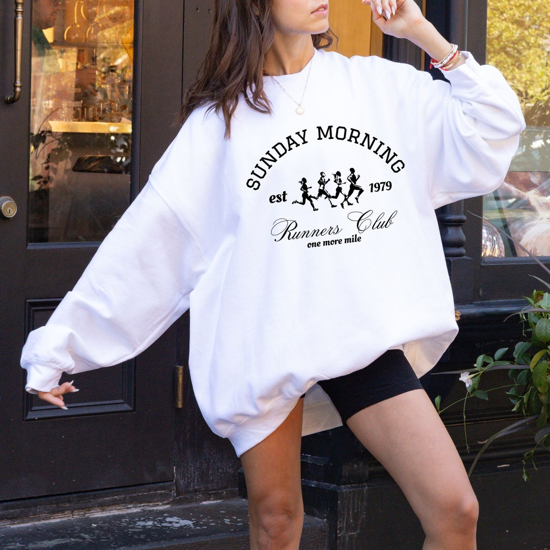 Sunday Morning Runners Club Sweatshirt, Aesthetic Run Club Shirt, Retro