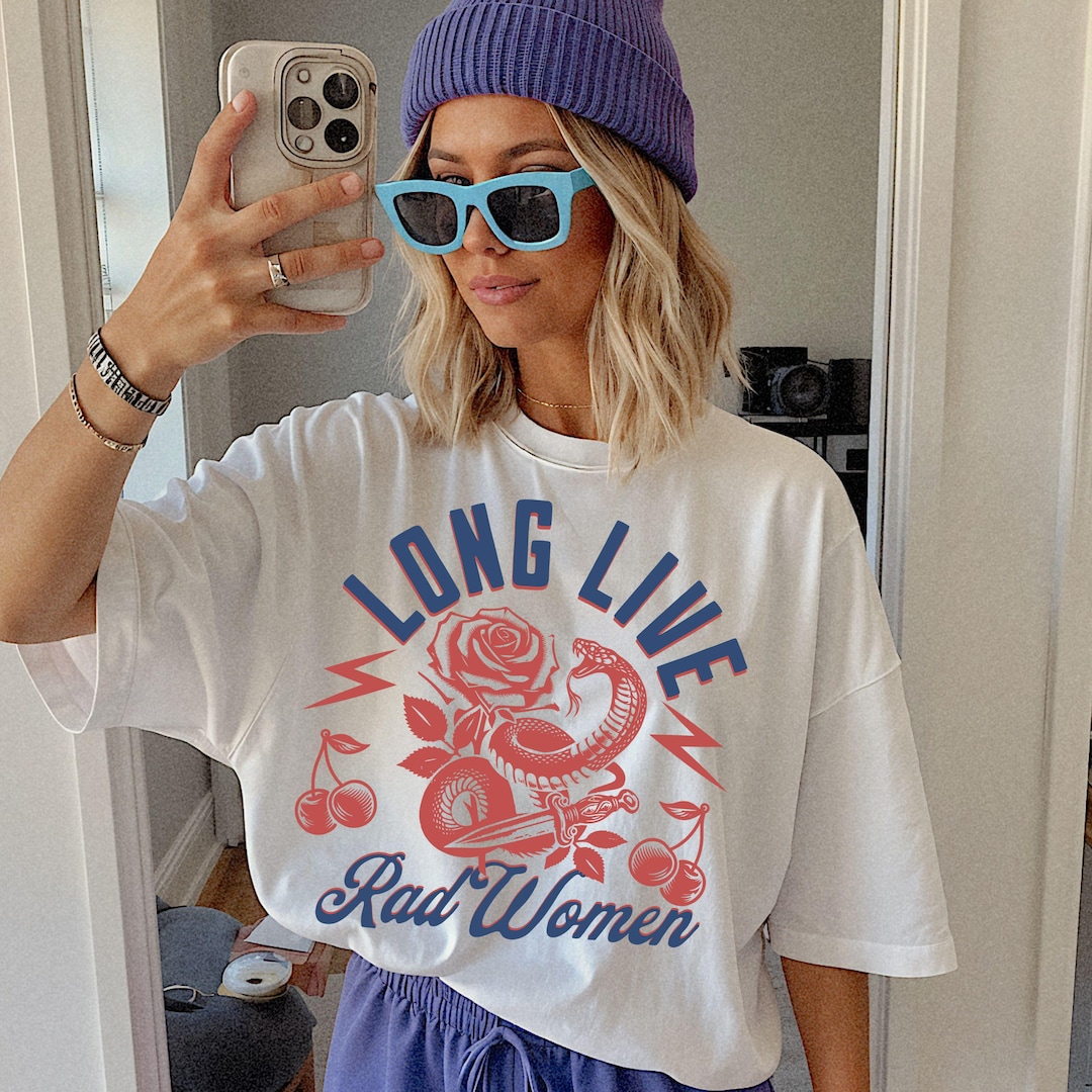 Long Live Rad Women Graphic Tee, Rebel Women Society Shirt, Grunge