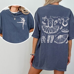 Pastel Butterfly Tee- Ballet Stripe