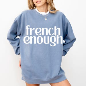 Sudadera con estilo francés, ropa retro de estilo parisino, regalo para viajar a Francia, ropa de estética francesa para chicas, camiseta de moda de París, amour
