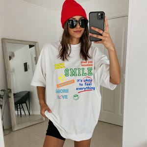 222 angel number graphic tee, more love shirt, positive vibes apparel, weekend vibes outfit, manifest gift, 444 y2k aesthetic streetwear